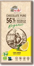 Sole Czekolada Gorzka 56% Kakao Z Cytryną Bio 100 G