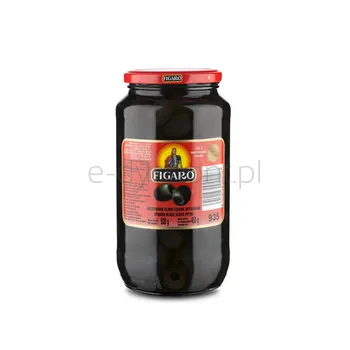 Figaro Hiszpańskie oliwki czarne drylowane sterylizowane 920g/450g 