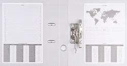 Segregator BASIC-S z szyną, PP, A4/75mm, jasnoniebieski