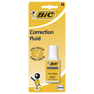BIC Correction Fluid korektor w butelce blister 1 sztuka