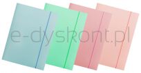Office Products Teczka Z Gumką Pastel, Karton/Lakier, A4, 300Gsm, 3-Skrz., Mix Kolorów - 3