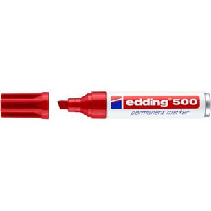 Marker Permanentny E-500 Edding, 2-7 Mm, Czerwony