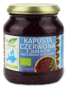 Kapusta Czerwona Z Jabłkiem Bio 340 G - Bio Planet [BIO]