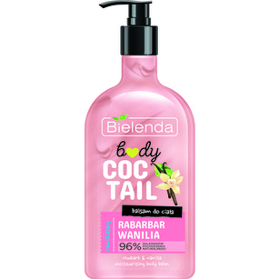 Bielenda Balsam Do Ciała Body Coctail Nawilżający Rabarbar + Wanilia 400 Ml