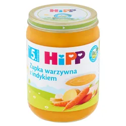 Hipp Bio Od Pokoleń, Zupka Warzywna Z Indykiem, Po 5. M-Cu, 190 G