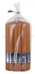 Donau HOME Świeca słupek ryflowana Wave, 70x130mm, karmelowy - 2