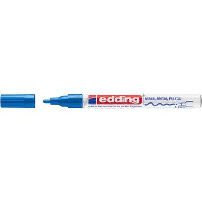 Edding Marker olejowy połyskujący e-751 1-2 mm, niebieski [BIURO]