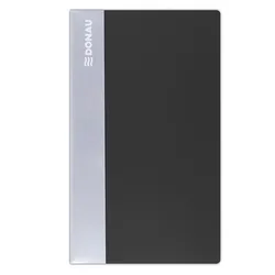 Wizytownik DONAU, PP, na 120 wizytówek, czarny