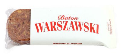 Baton Truskawkowy Z Wanilią Bezglutenowy 50 G - Baton Warszawski [BIO]