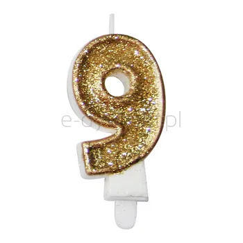 Świeczka Cyferka Premium Nr 9