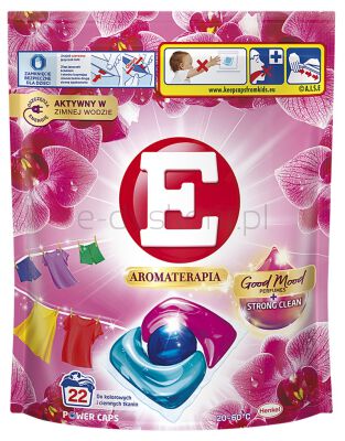 E Kapsułki Do Prania Aromaterapia Orchidea, kolor, 22 szt.