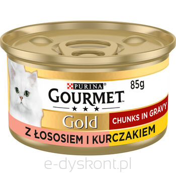 Gourmet Gold Łosoś I Kurczak W Sosie 85G