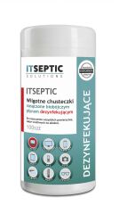 Itseptic Chusteczki Czyszcząco-Dezynfekujące Duża Tuba, 100Szt.
