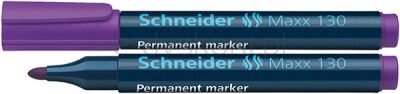 Schneider Marker Permanentny Maxx 130, Okrągły, 1-3Mm, Fioletowy 