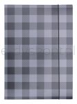 Office Products Teczka Z Gumką, Karton/Lakier, A4, 320Gsm, 3-Skrz., Mix Kolorów W Kratę - 4