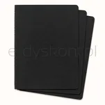 Zestaw 3 Zeszytów MOLESKINE Cahier Journals XL (19x25cm) gładki, 120 stron, czarny - 2