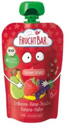 Fruchtbar Mus truskawka, gruszka, winogrono, banan, owies BIO 100 g