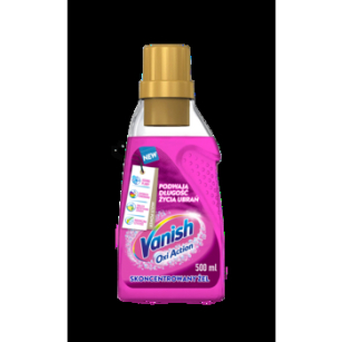 Vanish Oxi Action Pink Odplamiacz Do Kolorowych Tkanin W Żelu 500Ml