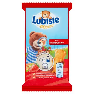 Ciastka Lubisie Mus Truskawkowy 30 G Mondelez