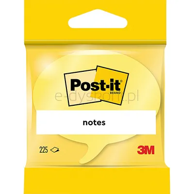 Kostka Samoprzylepna Post-It® (2007Sp), 1X225 Kart., W Kształcie Chmurki Komiksowej