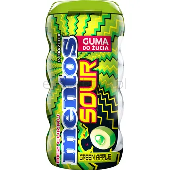 Mentos Sour Gum Green Apple bottle 30g
