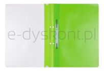 Office Products Skoroszyt, PP, A4, 2 otwory, 100/170mikr., wpinany, jasnozielony  - 2