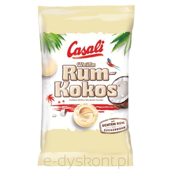 Casali draże rum-kokos w białej czekoladzie 100g