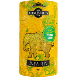 Adalberts Herbata zielona z MELONEM - liściasta 100g w puszce kartonowej typu tuba