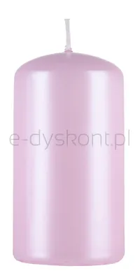 Donau HOME Świeca słupek Standard Lakier, 60x115mm, różowy perła