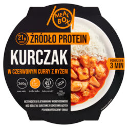 Mealbox Kurczak w czerwonym curry z ryżem 360g