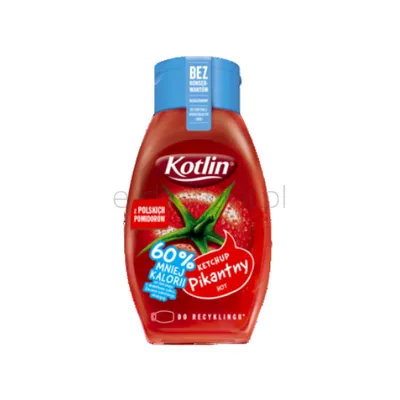 Kotlin Ketchup pikantny 60% mniej kalorii 420 g