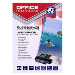 Office Products Folia do laminowania A5, 2x100mikr., błyszcząca, 100szt., transparentna