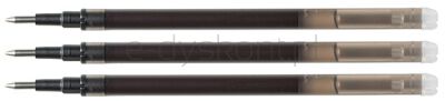 Q-Connect Wkład Do Długopisu Wymazywalnego 1,0Mm, 3Szt., Zawieszka, Czarny 