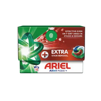 Ariel Allin1 Pods Dodatkowa Moc Usuwania Plam, Kapsułki Do Prania, 10 Prań (10 X 24,5G)
