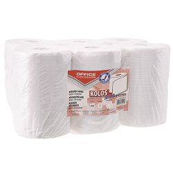 Office Products Ręczniki Kuchenne Celulozowe Kolos Junior, 2-Warstwowe, 300 Listków, 6 Rolek