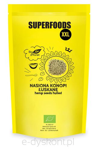 Nasiona Konopi Łuskane Bio 600 G - Bio Planet [BIO]