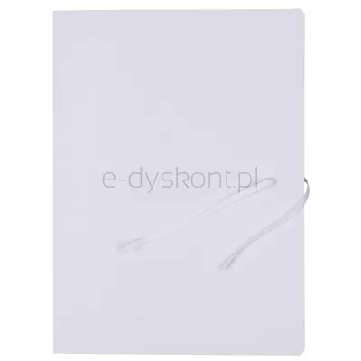 Teczka Wiązana Office Products Budget Pro, Karton, Biała Wewn., A4, 250Gsm, 3-Skrz., Biała
