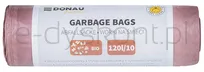 Worki na śmieci DONAU HOME, do segregacji, odpady BIO (LDPE), 120l, 10 szt., brązowe - 2