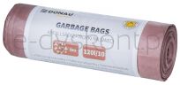 Donau Home Worki na śmieci do segregacji, odpady BIO (LDPE), 120l, 10 szt., brązowe - 3