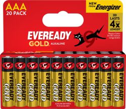 Eveready Gold from Energizer Bateria AAA, LR03, 1,5V, DHP20 EU, 20 szt.