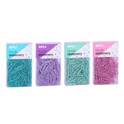 Apli Spinacze Okrągłe Nordik, 28 Mm, 140 Szt., Pudełko Z Zawieszką, Mix Kolorów Pastel