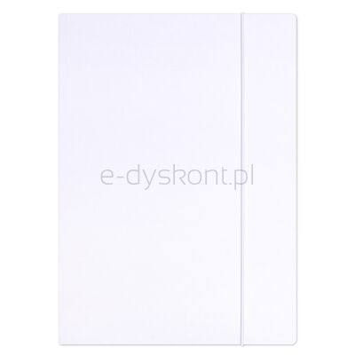 Office Products Teczka Z Gumką Premium, Karton, A4, 350Gsm, 3-Skrz., Biała