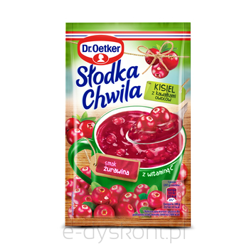 Dr.Oetker Słodka Chwila Kisiel Żurawinowy Z Owocami 32,5G