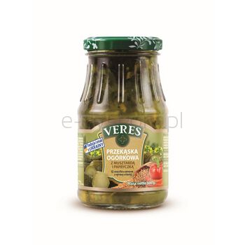 Veres Przekąska ogórkowa z musztardą i papryczką 300g.