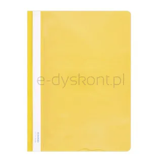 Donau Skoroszyt PVC, A4, twardy, 150/160mikr., żółty