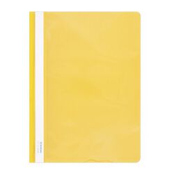 Donau Skoroszyt PVC, A4, twardy, 150/160mikr., żółty