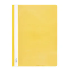 Donau Skoroszyt PVC, A4, twardy, 150/160mikr., żółty