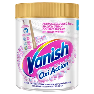 Vanish Oxi Action White Dplamiacz Do Białych Tkanin W Proszku 470G