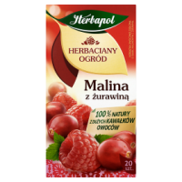 *Herbapol Herbaciany Ogród Malina Z Żurawiną Herbatka Owocowo-Ziołowa 60 G (20 Saszetek)