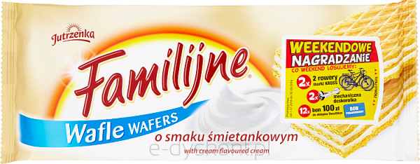 Familijne Wafle O Smaku Śmietankowym 180 G